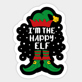 I'm The Happy Elf Family Christmas Sticker